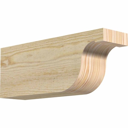 Ekena Millwork Del Monte Rough Sawn Rafter Tail, Douglas Fir, 4"W x 6"H x 16"L RFT04X06X16DEL00RDF